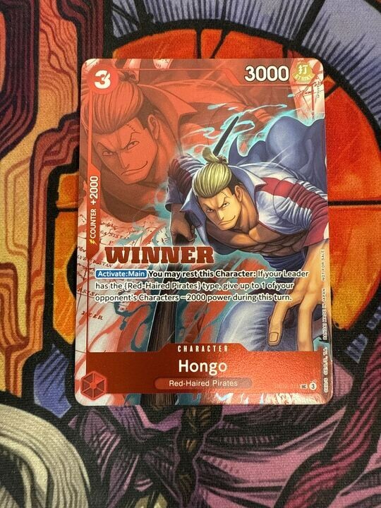 Hongo Winner Alternate Art Foil - OP09-011 NM - One Piece | eBay