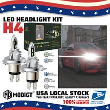 2x H4 9003 HB2 LED Headlight Bulbs Conversion Kit High Low Beam 6000K 50w White