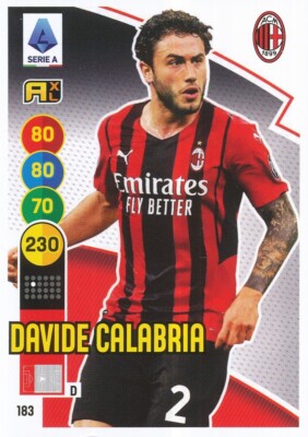 183 CALABRIA DAVIDE # AC MILAN # ITALIA CARD PANINI ADRENALYN CALCIATORI 2022