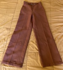 70s Vintage Mod High Waist Flare Leg Polyester PantsSears Jr. Bazaar Small