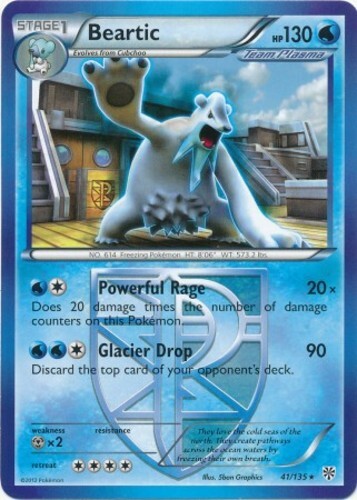 Pokemon - Beartic - 41/135 - Rare - BW Plasma Storm - NM