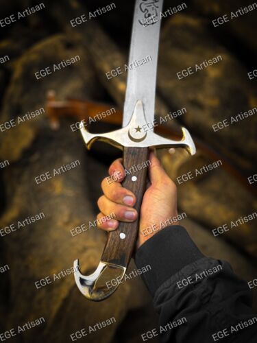 Imam Ali's Sword Zulfiqar / Zulfikar Sword with Leather Sheath - Picture 3 of 6