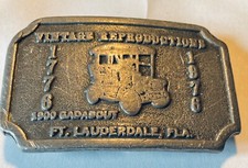 Vintage Antique Car Belt Buckle - 1900 Gadabout FT. Lauderdale 1976 Hot Line USA