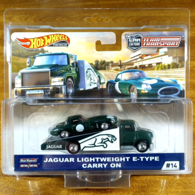 Hot Wheels Premium Car Culture Team Transport Jaguar Lightweight E