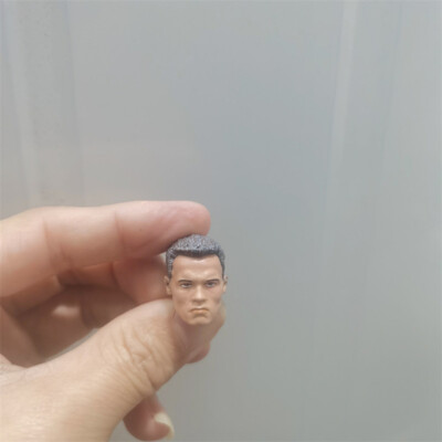 Painted 1/12 Scale Terminator Arnold Schwarzenegger Head Sculpt Fit 6''SHF Figure