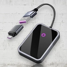 CarPlay  Wireless Adapter, 2 In 1 Android Auto Wireless CarPlay Adapter 2024