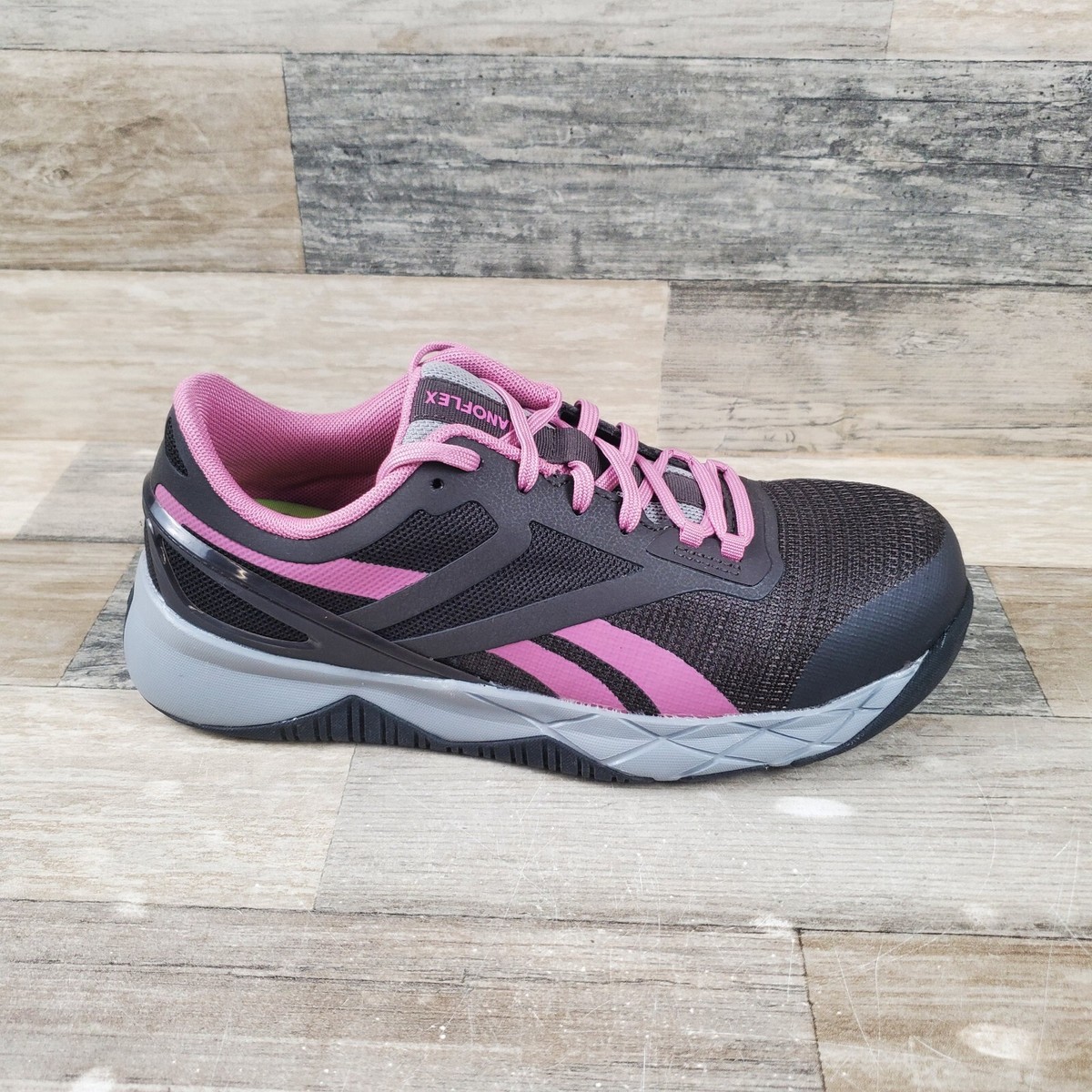 Reebok Nanoflex TR Womens Shoes Sz W Comp Toe Brown Pink