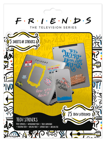 FRIENDS HOW YOU DOIN? TECH STICKERS PACK (37) NEW 100% OFFICIAL MERCH - 第 1/1 張圖片