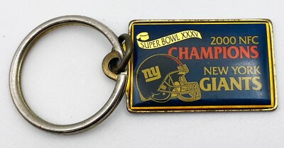 VTG Super Bowl XXXV NFC Champions New York Giants Metal Keychain Wincraft 