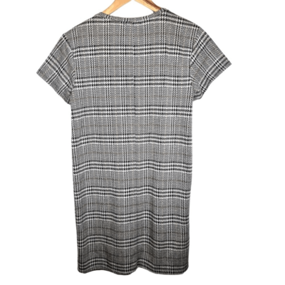 zara sequin houndstooth dress Houndstooth Sequin Mini Dress