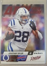 2022 Prestige H2 - Any Given Sunday- Jonathan Taylor!  Xtra Points Red 356/449🔥