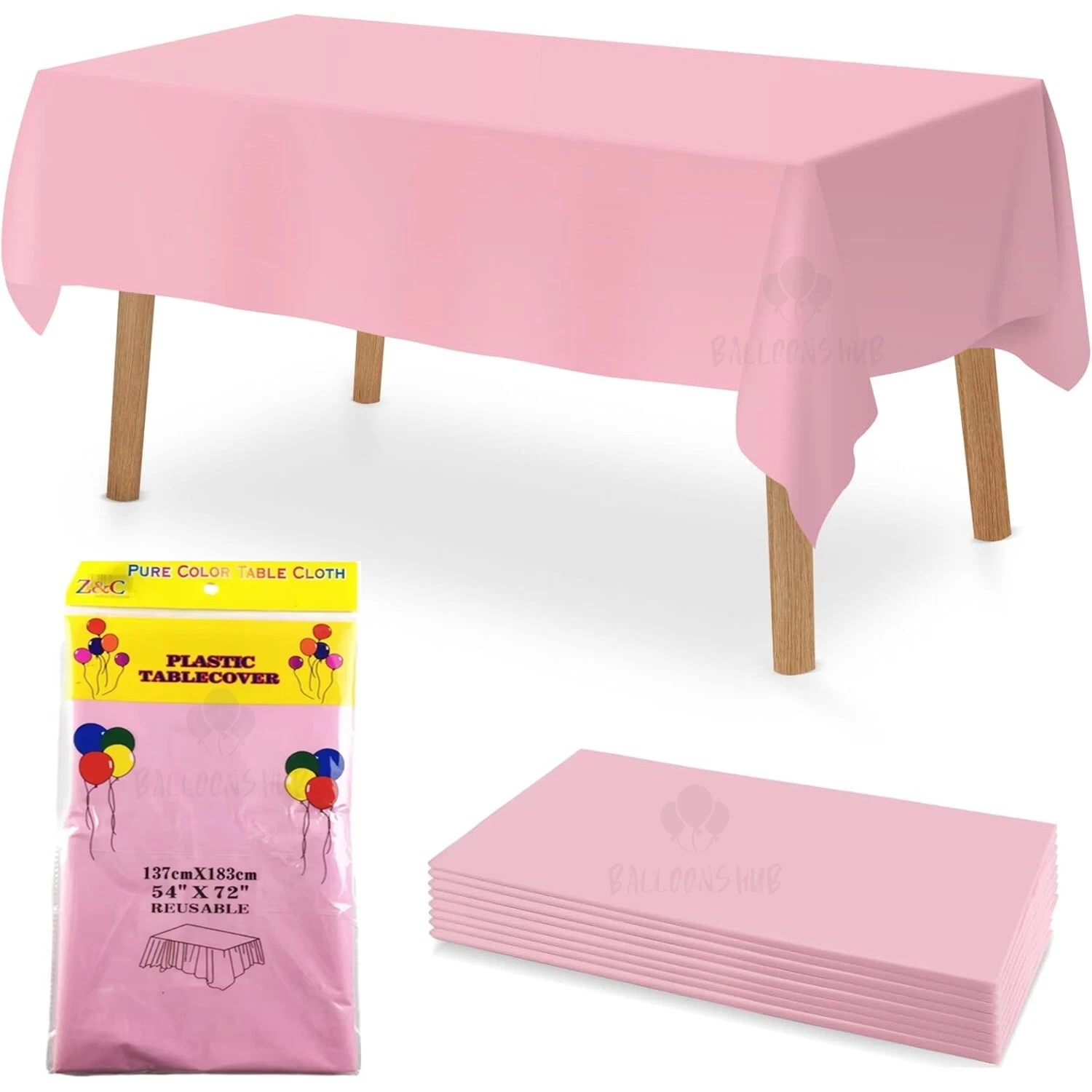 pink tablecloth
