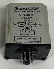 Signaline Time Mark Operate Delay Relay 360-120V-1MIN