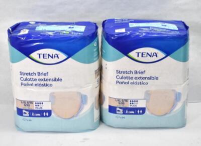 Lot of 2 Tena Stretch Plus Incontinence Briefs Size XL Breathable 67603