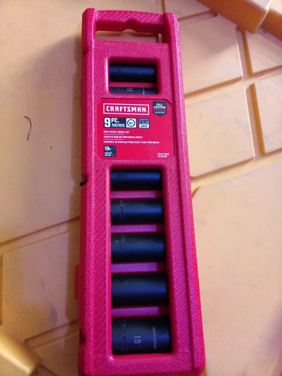 Craftsman metric impact on sale socket set