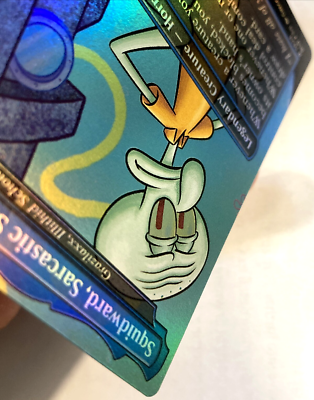 MTG Squidward, Sarcastic Snob RAINBOW FOIL Secret Lair x SpongeBob 1928 NM  | eBay