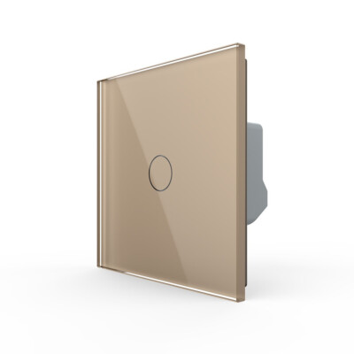 LIVOLO Glas Touch Dimmer Phasenabschnittsdimmer Ein/Aus Lichtschalter Gold