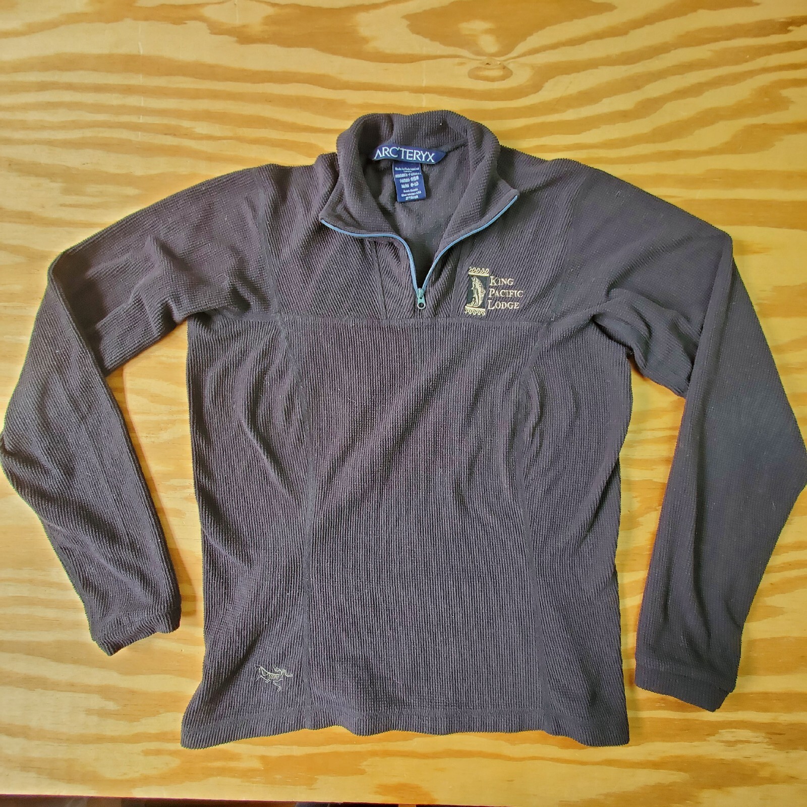 ARC'TERYX Arc Teryx Donna Nero Medium 1 2 Cerniera Termica Leggera Polartec J