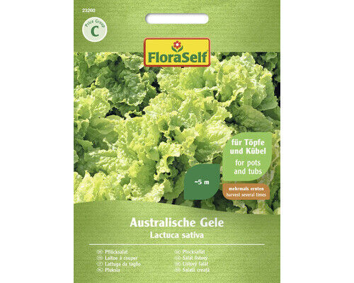 Salatsamen FloraSelf Schnittsalat/Pflücksalat 'Australische Gele'