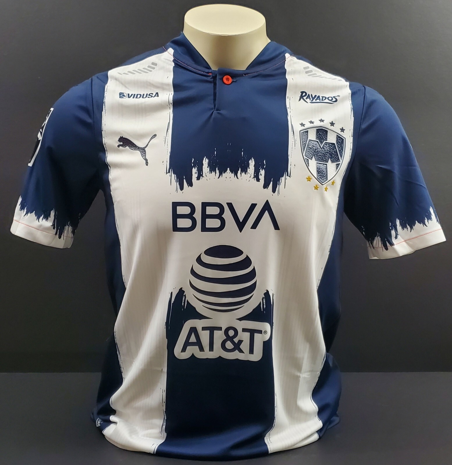 Puma Monterrey Authentic Home Jersey 2021, Navy/White, Size M