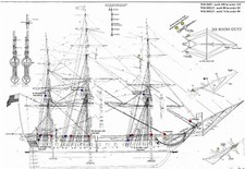 Revell 1:96 Scale USS Constitution Stern Section Model Kit - Historic Plastic Kit