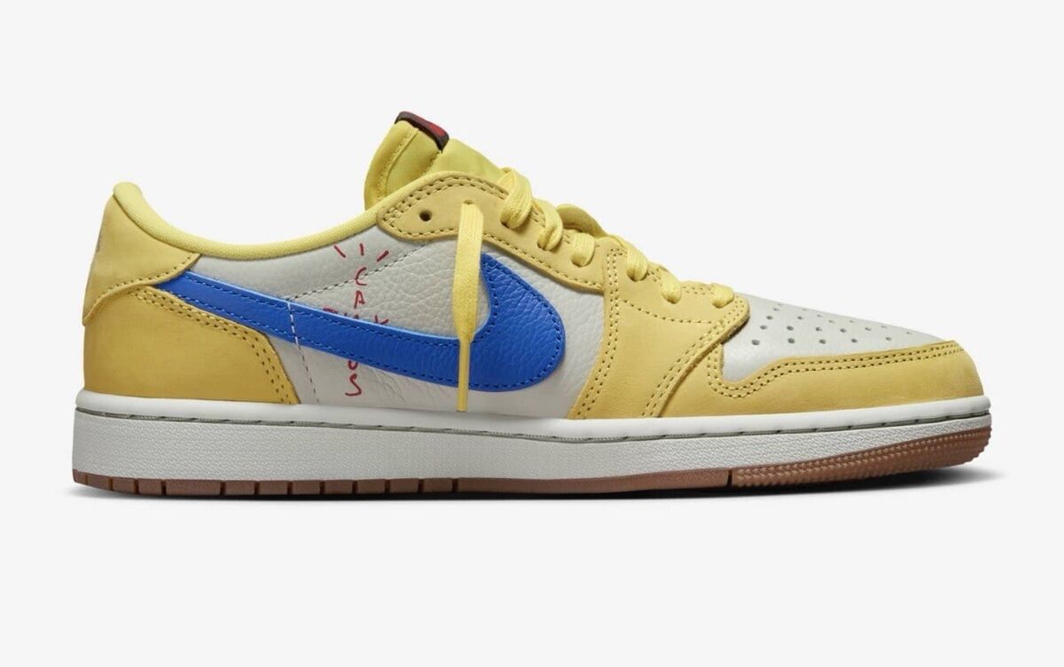 Travis Scott x Air Jordan 1 Low OG Canary Women's Size W 9.5 Travis Scott x Air Jordan 1 Low OG Canary Women's Size W 9.5