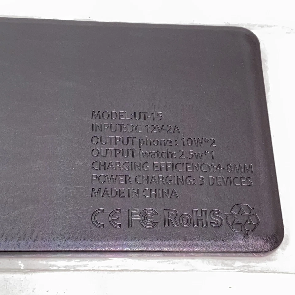 Almohadilla de carga inalámbrica con certificación Qi de 10 W para iPhones - negra Foto 3 de 3