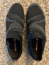Merrell Mesh Slip-On Shoes Zoe Sojourn Knit Q2 - Form2 Black/Castlerock size 7