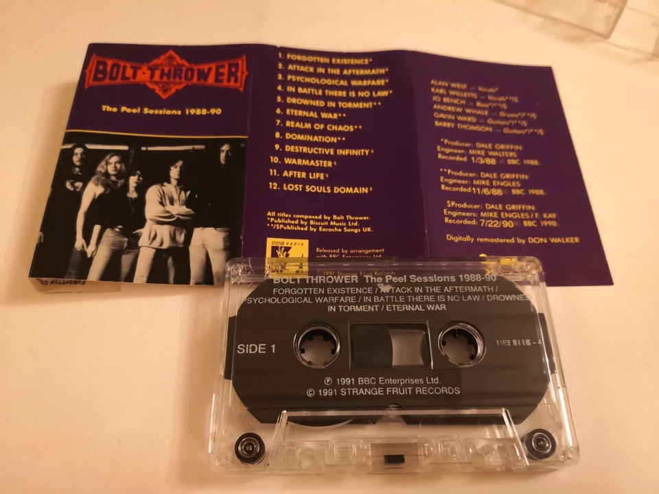 BOLT THROWER  The Peel Sessions 1988 - 90 Cassette MC Benediction Asphyx Autopsy - Image 3 of 4