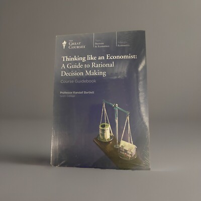 Sealed New Great Courses Thinking like an Economist: A Guide to 6 Discs + Book
