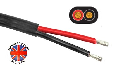 Dünnwandiges DOPPELADRIGES VERZINNTES Kabel ABSCHNITTE 2 x 2,5 mm² (13 AWG) 29 Ampere, TCC225TIN