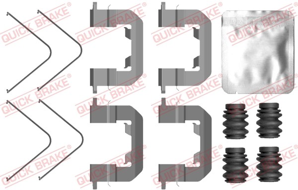 1X Quick Brake 109-0123 ZubehöRsatz Scheibenbremsbelag FüR KIA-image