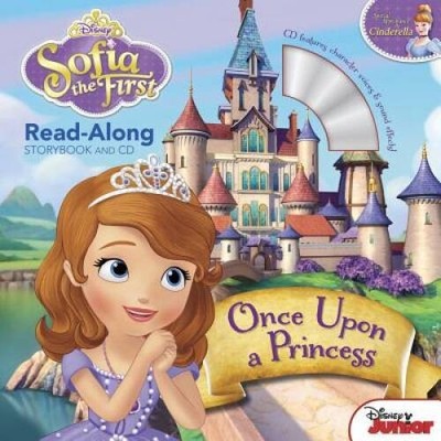 Sofia the First Read-Along Storybook and CD Once Upon a Princess - ACCEPTABLE