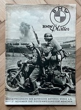 BMW BL&Auml;TTER  1940 ORIGINAL! R52 - R57 - R62 - R63 - R11 - R16