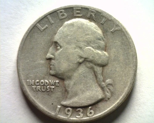 1936-D WASHINGTON QUARTER VERY FINE / EXTRA FINE VF/XF VERY FINE /EXTREMELY FINE