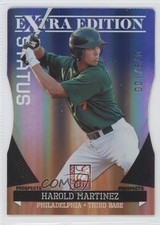 2011 Donruss Elite Extra Edition Blue Status Die-Cut 79/100 Harold Martinez sh7