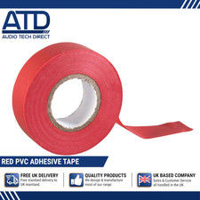 Red PVC Tape Adhesive Electrical Insulation Protection Sticky 19mmx20m WSC-80100