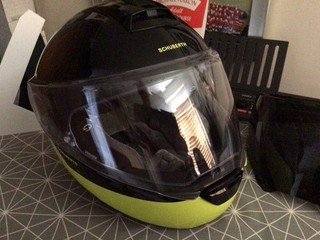 Schubert C4 Pro Black/Yellow Motorcycle Helmet Medium 57cm