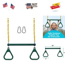 Swing Sets for Backyard, Monkey Bars  Swingset Accessories - Set Includes 18...