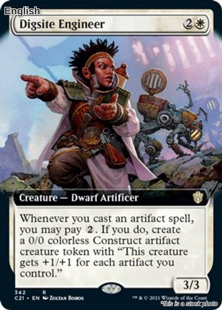 Magic Digsite Engineer (Extended Art) 342 Rare Commander 2021 NM