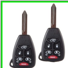 Dodge Chrysler Jeep Remote Head Key Replacement Set for 2004-2007 Models