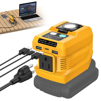 #ad 220W Power Inverter Compatible with Dewalt 20V BatteryDC 20V to 110V AC $53.55