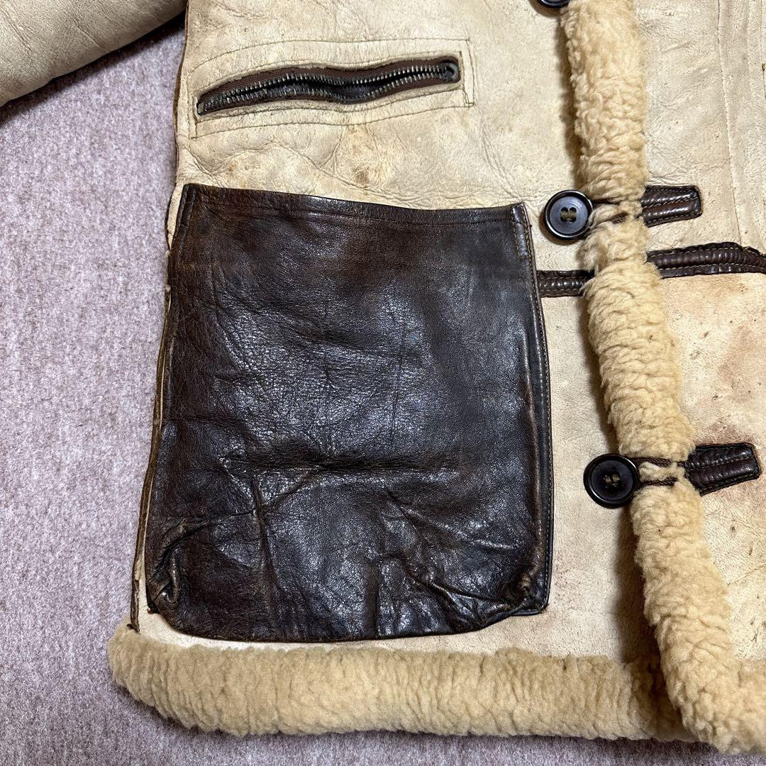 U.S.ARMY AIR FORCES B-7 Flight Jacket Aero Leather WW2 Real 40s 