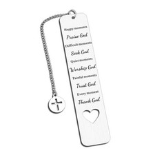 Christian Bookmarks Baptism Gifts for Women Men Faith Based Gift Adults