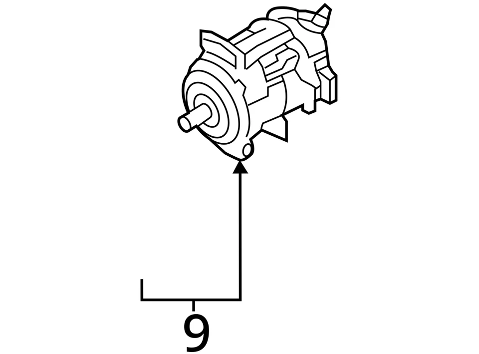 2016-2020 Infiniti Q50 Air Conditioning A/c Ac Compressor Oem TNN2R - Image 4 of 4