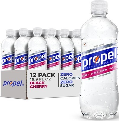 Zero Calorie Black Cherry Electrolyte Drink - 12 Bottles of Refreshing Hydration