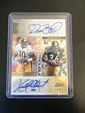 Jerome Bettis And Kordell Stewart Dual Auto 14/50 Rare 💎💎💎 - Steelers
