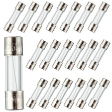 BOJACK 5x20mm 2A 2amp 250V 0.2 x 0.78 Inch F2AL250V F2A, Transparent/Green