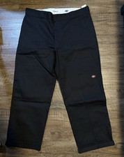 Dickies Men's Work Pants 38x30 Twill, Loose Fit, Straight Leg, Reinforced