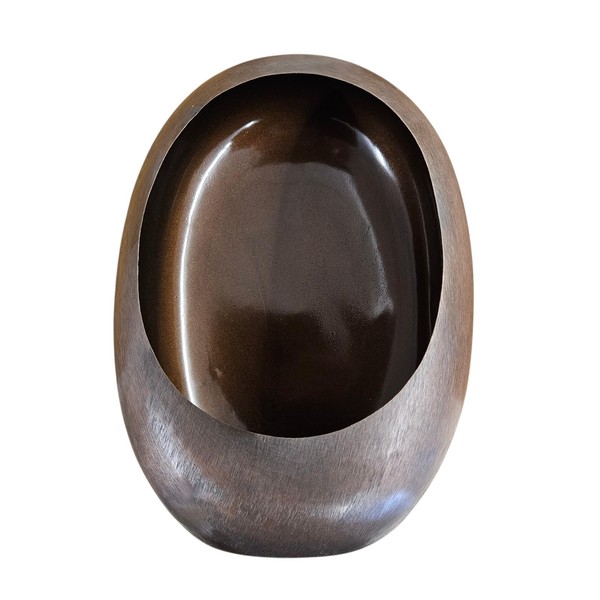 Kerzenhalter Windlicht Teelichthalter Gartendeko Eggy S Aus Metall Dunkelbraun-image